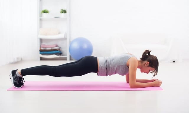 Một tư thế tập Plank chuẩn